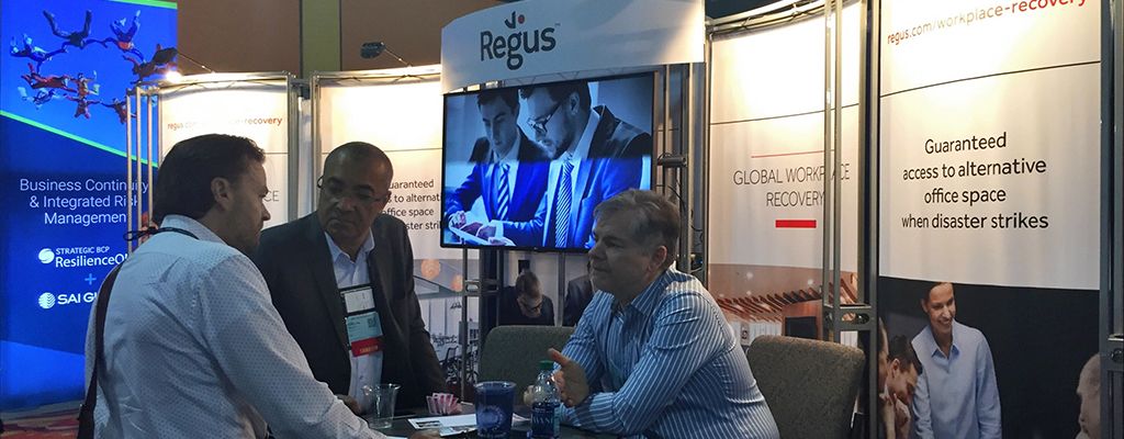 Regus meets risk directors at the Disaster Recovery Journal Fall 2019
